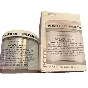 Peter Thomas Roth Un-Wrinkle Peel Pads 2-60 Count SEALED 120 Count